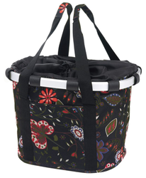 City-Tasche KLICKfix Bikebasket folklore/schwarz, 35x28x26cm, Reisenthel - Produktbild - 1