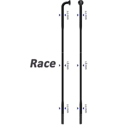Speiche Race 90° schwarz
268mm Ø 2,0 x 1,80 x 2,0 - Produktbild - 1 Speiche Race 90° schwarz
268mm Ø 2,0 x 1,80 x 2,0 - Produktbild - 1