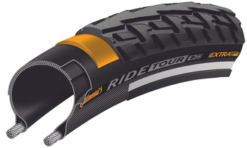 Continental Ride Tour Drahtreifen 28 x 1 3/8 Zoll, 37-635, Reflex, schwarz - Produktbild - 1