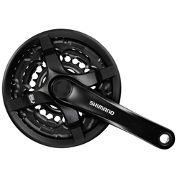 SHIMANO Kurbelgarnitur TOURNEY FC-TY501 6-fach/7-fach/8-fach 170 mm 42-34-24 Zähne - Produktbild - 1