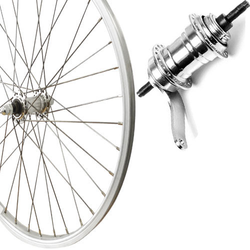 Hinterrad 24" Rücktritt Kasten-Alu, RBN, silber, Zub. - Produktbild - 1