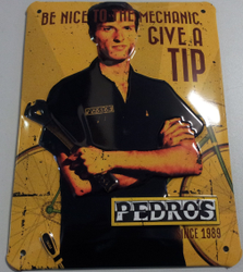 Pedro´s Be Nice to the Mechanic Werbeschild zur Wand<br>- und Slatwall Montage - Produktbild - 1