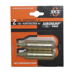 Ersatzkartusche SKS Airchamp Pro 2 Kartuschen,á 16g,auf Karte,oh. Gewinde - Produktbild - 1 Ersatzkartusche SKS Airchamp Pro 2 Kartuschen,á 16g,auf Karte,oh. Gewinde - Produktbild - 1
