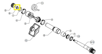 CRANKBROTHERS PEDAL NUT SPINDLE SPINDELMUTTER - Produktbild - 1