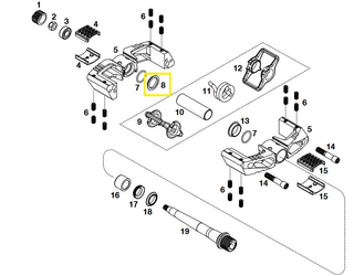 Crankbrothers Pedal Bushing Lagerbuchse, Level 2+3+11, Außen - Produktbild - 1