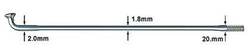 32202-race-silber-32202.jpg Sapim Race Speiche Silber 2.0/1.8/2.0 mm für Felgenlaufräder - Produktbild - 1