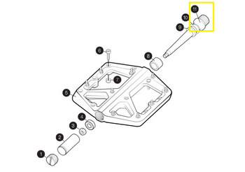 Crankbrothers Pedal Spindle Achse, Links - Produktbild - 1