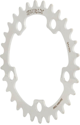 Surly Ring Edelstahl Kettenblatt, 104 BCD, 4-Loch, 34 Z., bis 9-fach, silver - Produktbild - 1