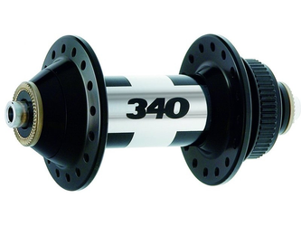 DT Swiss DT 340 Disc Center Lock Vorderradnabe 32 Loch 100 mm Silber Aufkleber - Produktbild - 1