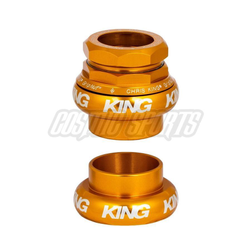 Chris King InSet I8 Tapered Steuersatz, Edelstahl-Lager, 1 1/8"-1 1/4", GripLock, ZS44/28.6 | EC44/33, gold - Produktbild - 1