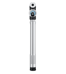 CRANKBROTHERS STERLING LG HANDPUMPE, ANALOGES MANOMETER, INKL. RAHMENHALTER, SILVER SALE - Produktbild - 1