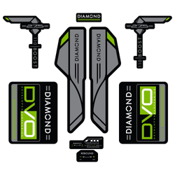 Dvo Diamond Boost Decal Set, 29" Black - Produktbild - 1