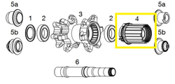 CBET13847-01-331357.jpg Crankbrothers Wheel Freehub Ersatzfreilauf, Cobalt + Iodine 1+2+3+11, 142/150Mm, Stahl - Produktbild - 1