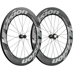 Laufradsatz Metron 81 SL Disc Tubular, VISION
Shimano HG 10-/11-fach Freilaufkörper, QR/TA-12/TA-15 (VR); QR/TA-12/X-12 (HR), Centerlock
Größe: 622x24,8 mm, Farbe: Schwarz/grau, Gewicht: 1628 g, VE: 1 St. - Produktbild - 1