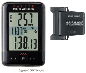 CatEye Micro Wireless CC-MC200W Fahrrad Computer kabellos kompaktes Design Geschwindigkeit km/h km Nutzungsdauer - Produktbild - 1 CatEye Micro Wireless CC-MC200W Fahrrad Computer kabellos kompaktes Design Geschwindigkeit km/h km Nutzungsdauer - Produktbild - 1