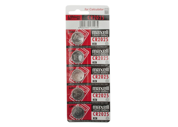 Maxell Batterie CR2025 Lithium 3V/148mAh 1 Set = 5 Stück - Produktbild - 1