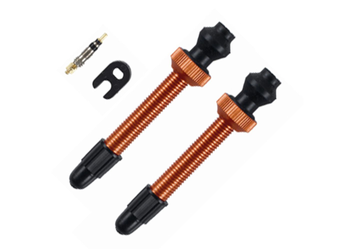 Barbieri Tubelessventil Alu SV 45mm orange VE 2-Stück - Produktbild - 1