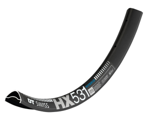 Felge HYBRID HX 531 27,5", DT SWISS
Größe: 28 Loch, Farbe: Schwarz, Gewicht: 570 g, VE: 1 St. - Produktbild - 1