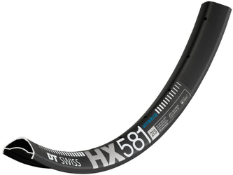 Felge HYBRID HX 581 27,5", DT SWISS
Größe: 28 Loch, Farbe: Schwarz, Gewicht: 605 g, VE: 1 St. - Produktbild - 1