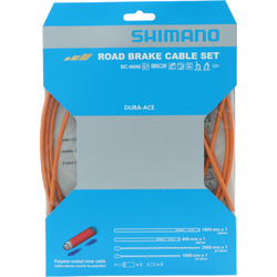 SHIMANO Bremszug-Set DURA-ACE polymerbeschichtet Orange - Produktbild - 1 SHIMANO Bremszug-Set DURA-ACE polymerbeschichtet Orange - Produktbild - 1