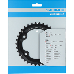 SHIMANO Kettenblatt DEORE FC-M6000-2 34 Zähne - Produktbild - 1