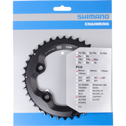 SHIMANO Kettenblatt DEORE FC-M6000-2 38 Zähne - Produktbild - 1