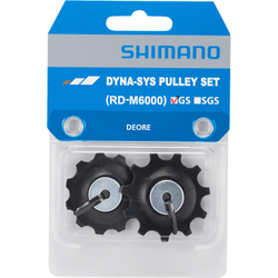 Shimano Schaltröllchen-Satz für das Deore Schaltwerk RD-M6000-GS, 10-fach, Leit- und Spannrolle - Produktbild - 1 Shimano Schaltröllchen-Satz für das Deore Schaltwerk RD-M6000-GS, 10-fach, Leit- und Spannrolle - Produktbild - 1