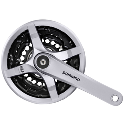 SHIMANO Kurbelgarnitur TOURNEY FC-TY501 6-fach/7-fach/8-fach 175 mm 42-34-24 Zähne - Produktbild - 1