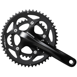 SHIMANO Kurbelgarnitur FC-RS400 10-fach 170 mm 50-34 Zähne Schwarz - Produktbild - 1