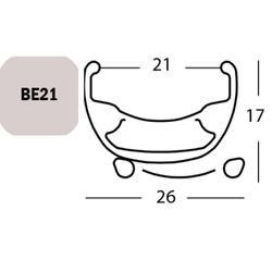 Exal FELGE BE 21, 27,5" 32L SCHW 21-584 VL:6,5MM EINFACHOESEN - Produktbild - 1