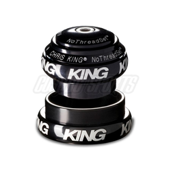 Chris King NoThreadSet Tapered Steuersatz, Edelstahl-Lager, 1 1/8"-1 1/4", GripLock, EC34/28.6 | EC44/33, black - Produktbild - 1