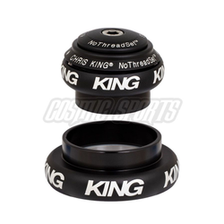 Chris King NoThreadSet Tapered Steuersatz, Edelstahl-Lager, 1 1/8"-1.5", GripLock, EC34/28.6 | EC44/40, matte black - Produktbild - 1