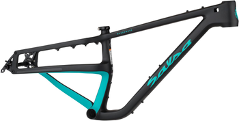 Salsa Woodsmoke Carbon Mtb Rahmen, 29+/27.5+/29", Black/Blue S - Produktbild - 1