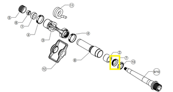 Crankbrothers Pedal Seal Spindle Next Gen V2, Grey/Blue - Produktbild - 1
