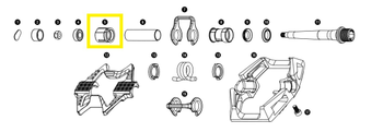 CRANKBROTHERS PEDAL INNER BEARING, LAGER, DOUBLE SHOT, AUßEN, IGUS, B-16094 - Produktbild - 1 CRANKBROTHERS PEDAL INNER BEARING, LAGER, DOUBLE SHOT, AUßEN, IGUS, B-16094 - Produktbild - 1