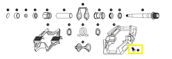 Crankbrothers Pedal Screw Body, Schraubkörper, Double Shot - Produktbild - 1