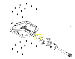 CRANKBROTHERS PEDAL OUTER BEARING, LAGER, STAMP V1, AUßEN - Produktbild - 1