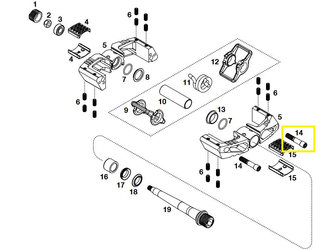 Crankbrothers Pedal Screw Body Schraubenkörper (M5), Level 2+3+11, Candy - Produktbild - 1