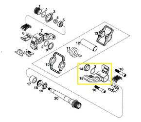 Crankbrothers Pedal Body Pedalkörper, Candy, Level 7, Innen, Black Rechts - Produktbild - 1