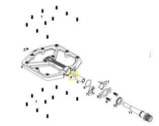 Crankbrothers Pedal Outer O-Ring, O-Ring, Stamp, Außen - Produktbild - 1