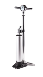 Crankbrothers Klic Standpumpe Tubeless Tank, analoges Manometer, silver - Produktbild - 1
