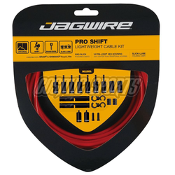 Jagwire Schaltzugset Road & Mountain Pro 2x kompatibel SRAM Shimano rot 1 Set - Produktbild - 1