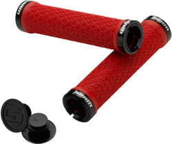 10421-60bf024a91abf593b0a77958e1702367-348234-348234.jpg SRAM Silikon-Lenkergriffe mit doppelter Klemmung und Endstopfen, rote Klemmringe - Produktbild - 1