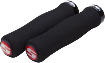 Softgriff Contour m.Schraubens. sw, 129mm, m.Klemme schwarz+Endstopfen - Produktbild - 1