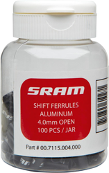 Endkappen f.Schaltaußenh.SRAM Btl./100St 4 mm innen, schwarz, Super-Short Nose - Produktbild - 1