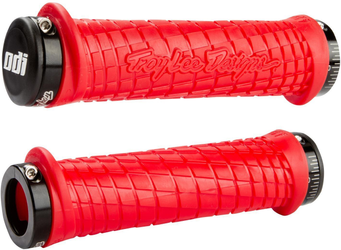MTB Griffe Troy Lee Designs Lock-On rot / schwarz - Produktbild - 1