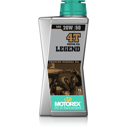 Motorenöl LEGEND 4T SAE 20W/50, MOTOREX
Flasche
Größe: 1 l, VE: 1 Stk. - Produktbild - 1