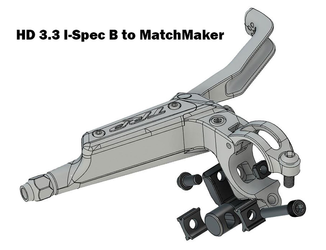 Adapter Brems- zu Shifter-/Dropperhebel, TRP
HD 3.3: Von Shimano I-Spec B auf SRAM Matchmaker Standard, rechts
Farbe: Schwarz, VE: 1 Stk. - Produktbild - 2