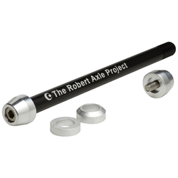 Trainer Axle - Steckachse für Rollentrainer, The Robert Axle Project, Enthaltene Spacer: 6 mm Flat, 6 mm Tapered, Größe: M12x1.0 154/160/167 , Farbe: Schwarz, Gewicht: 90 g, VE: 1 Stk. - Produktbild - 1