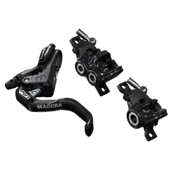 Mt Trail Sport, 1-Finger Hc-Hebel, Links/Rechts Verwendbar, 2.000 Mm/1.000 Mm Leitungslänge, Set Bestehend Aus Zwei Bremsen Für Vord Errad (4 Kolben) - Produktbild - 1